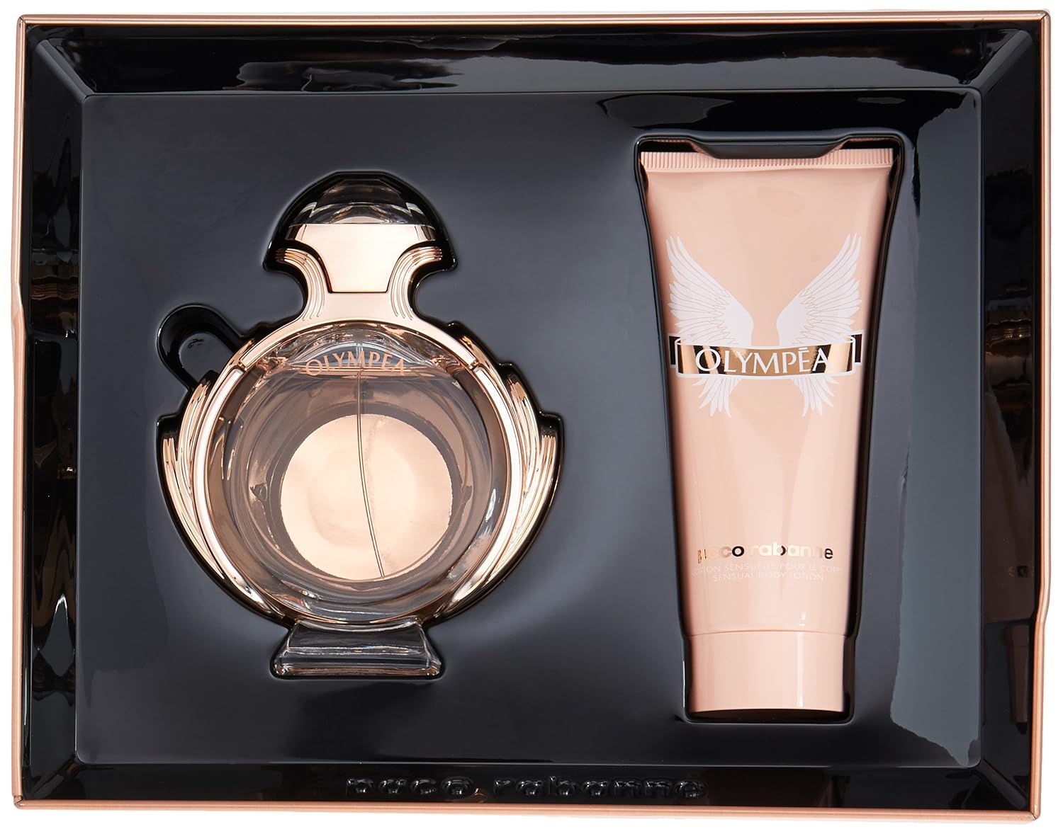 Paco Rabanne Paco Rabanne Olympea 2.7Oz Edp Spray,3.4Oz Sensual Body Lotion 2Pc Set Women, 2 Count : Clothing, Shoes & Jewelry