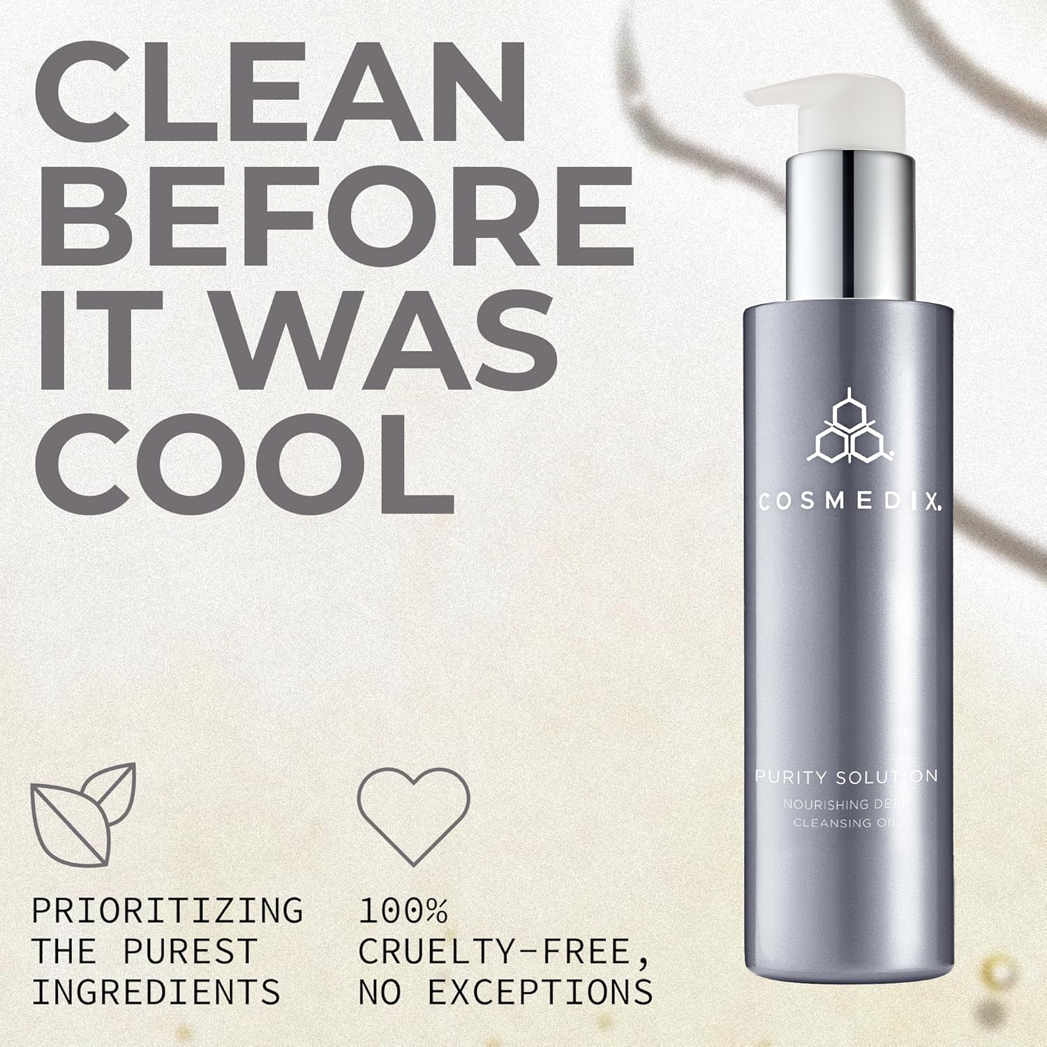 Cosmedix Cleansing Oil For Face - Purity Solution, Nourishing Deep Cleansing Oil - Makeup Remover & Oil Cleanser For Face Gently Removes Dirt - Argan Oil Facial Wash For Soft & Hydrated Skin : Beauty & Personal Care