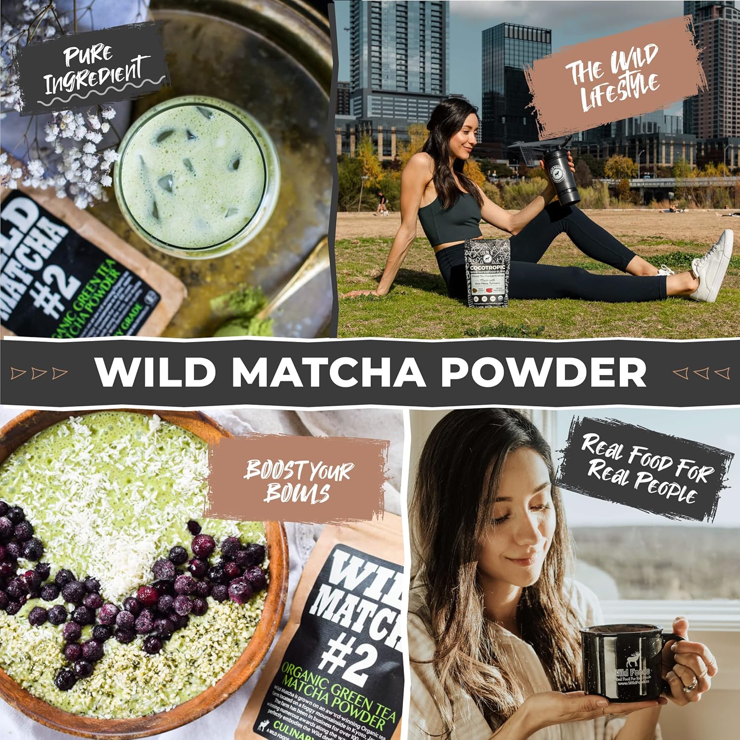 Wild Foods Organic Matcha Green Tea Powder, Ceremonial Grade, Authentic Japanese Matcha Grown In Japan, Jas Certified Organic (4 Oz)