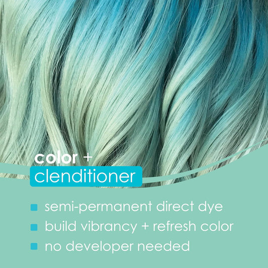 Keracolor Clenditioner Mint Hair Dye - Semi Permanent Hair Color Depositing Conditioner, Cruelty-Free, 12 Fl. Oz. : Beauty & Personal Care