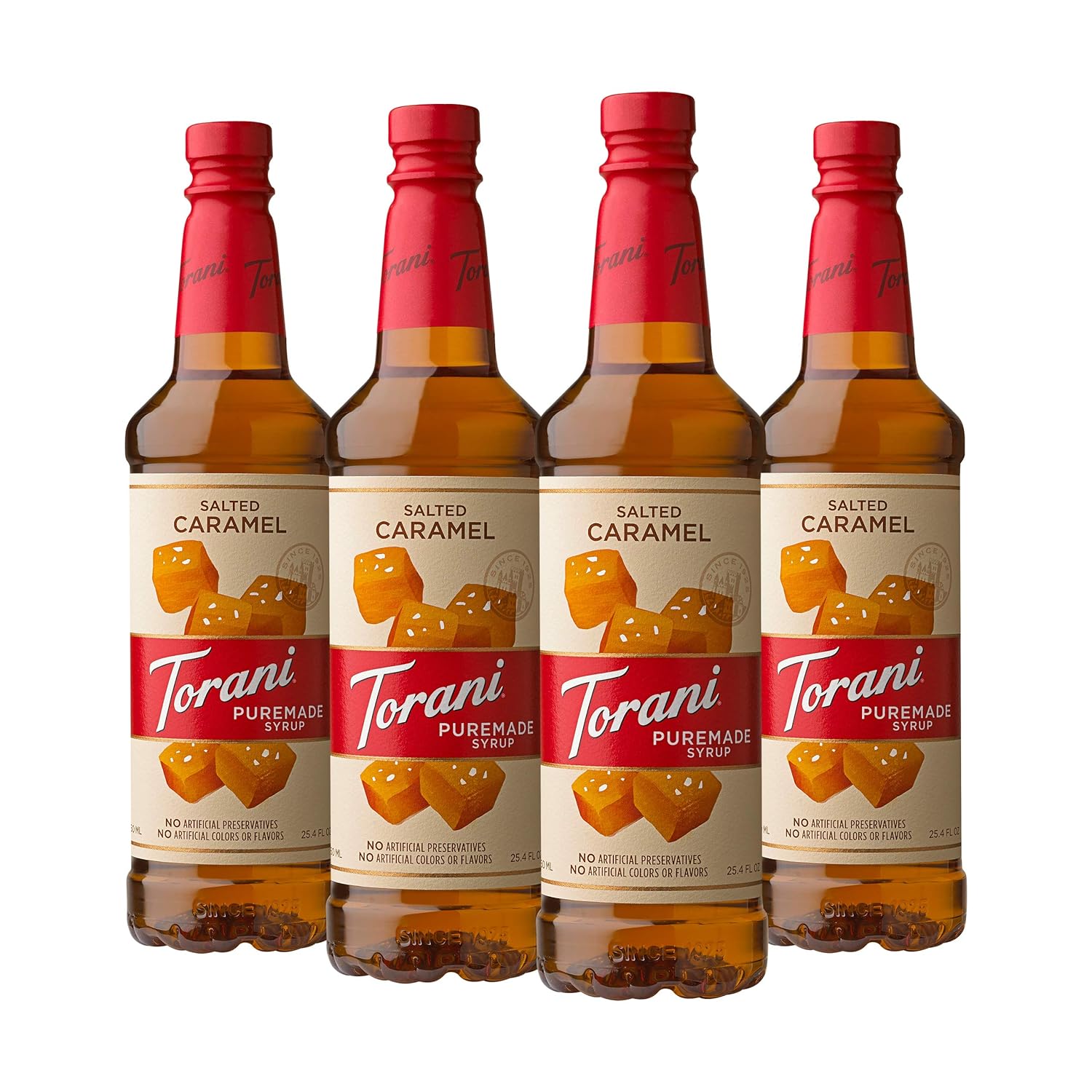 Torani Puremade Syrup, Salted Caramel, 25.4 Ounces (Pack Of 4)