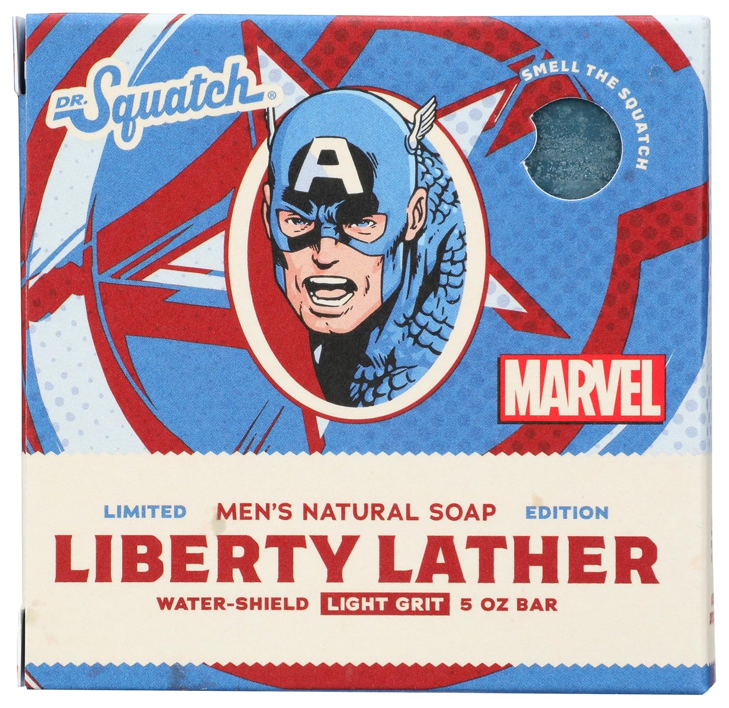 Dr. Squatch Natural Bar Soap Liberty Lather (Captain America) 5 Oz
