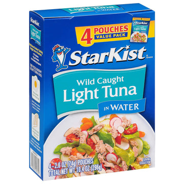 StarKist Chunk Light Tuna in Water, 2.6 Oz, Pack of 4