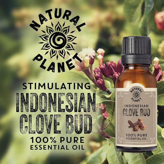 Natural Planet Clove Bud Essential Oil 15Ml Natural 100% Pure & Undiluted Therapeutic Grade Cruelty Free