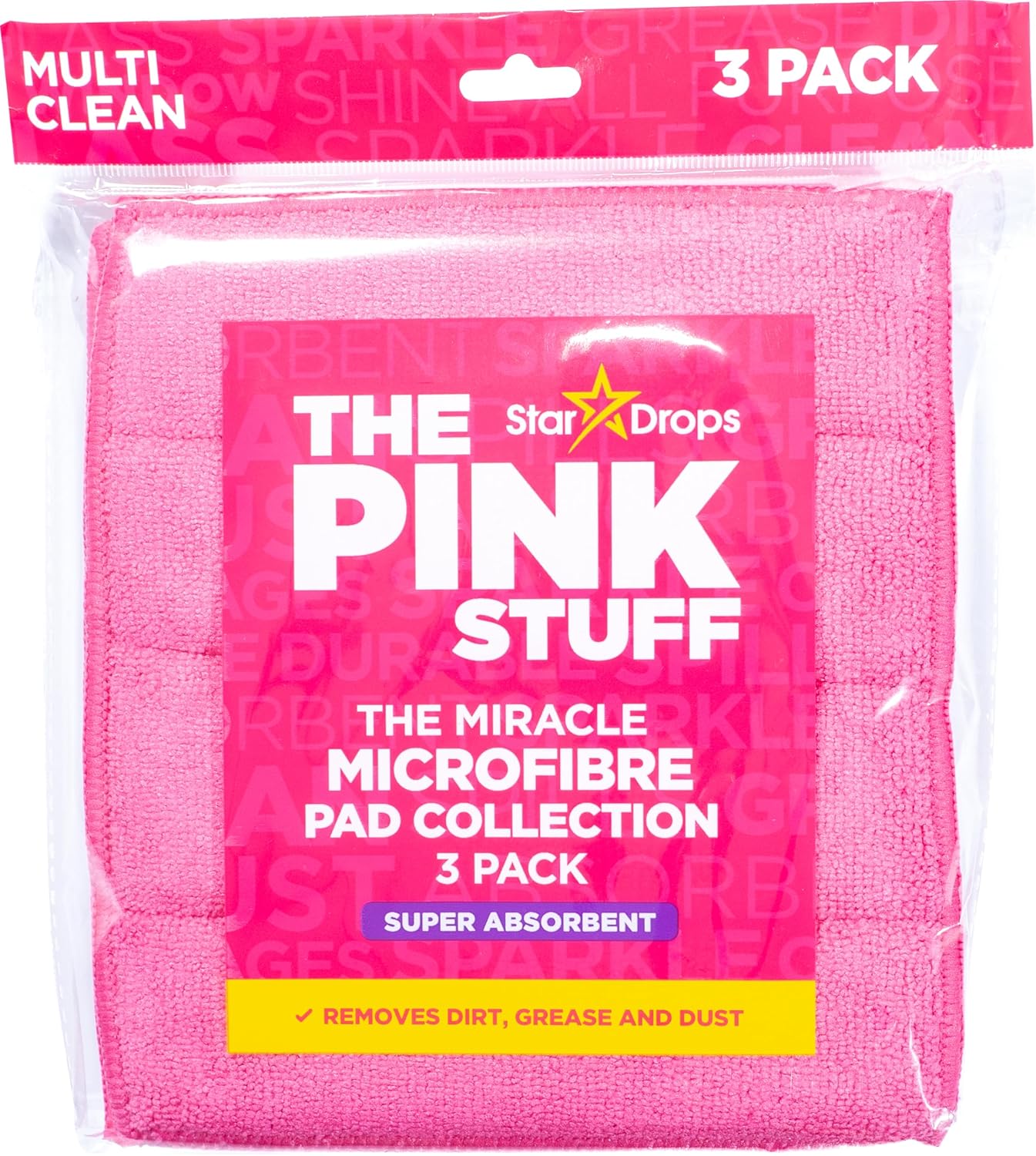 Stardrops – The Pink Stuff – Miracle Microfibre Pad Collection 3 Pack