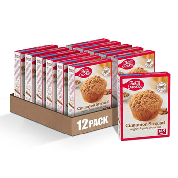 Betty Crocker Cinnamon Streusel Muffin and Quick Bread Mix, 13.9 oz. (Pack of 12)