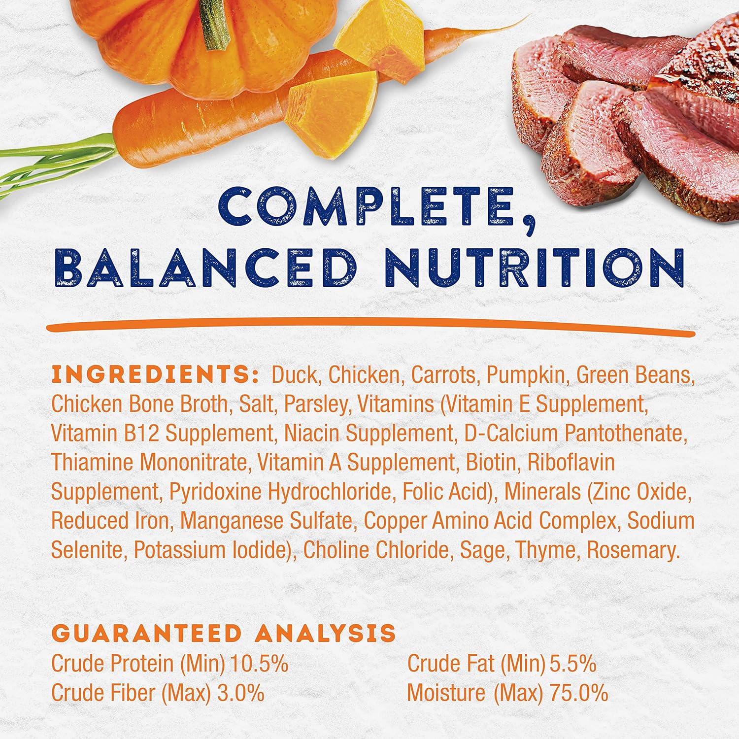 Natural Balance Platefulls Homestyle Adult Wet Dog Food, Savory Duck & Pumpkin Recipe Cooked in Bone Broth, 9 Ounce (Pack of 12): Pet Supplies: Amazon.com