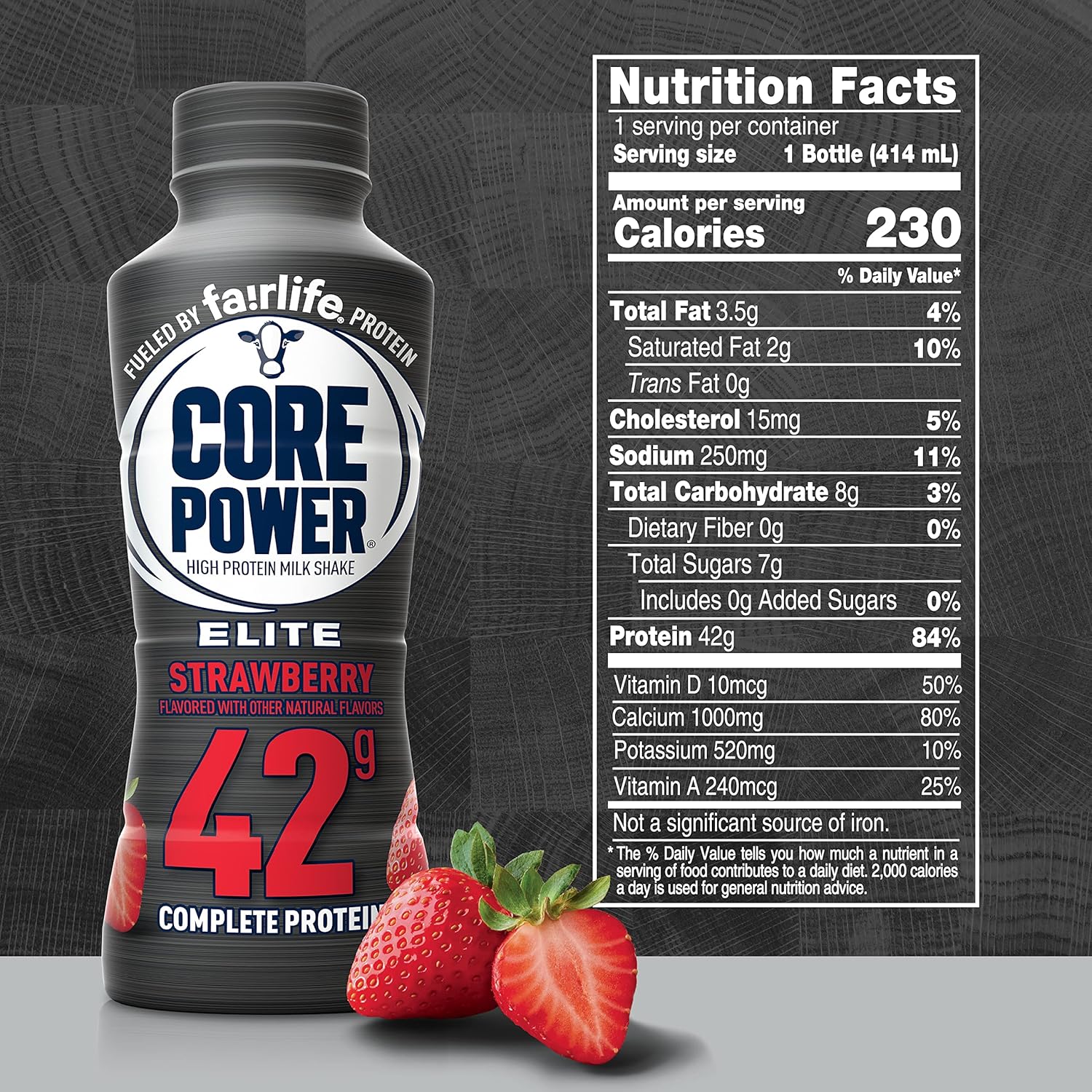 Fairlife Core Power Elite 42g High Protein Milk Shake, Ready To Drink for Workout Recovery, Strawberry, 14 Fl Oz (2 Packs of 12) : Grocery & Gourmet Food