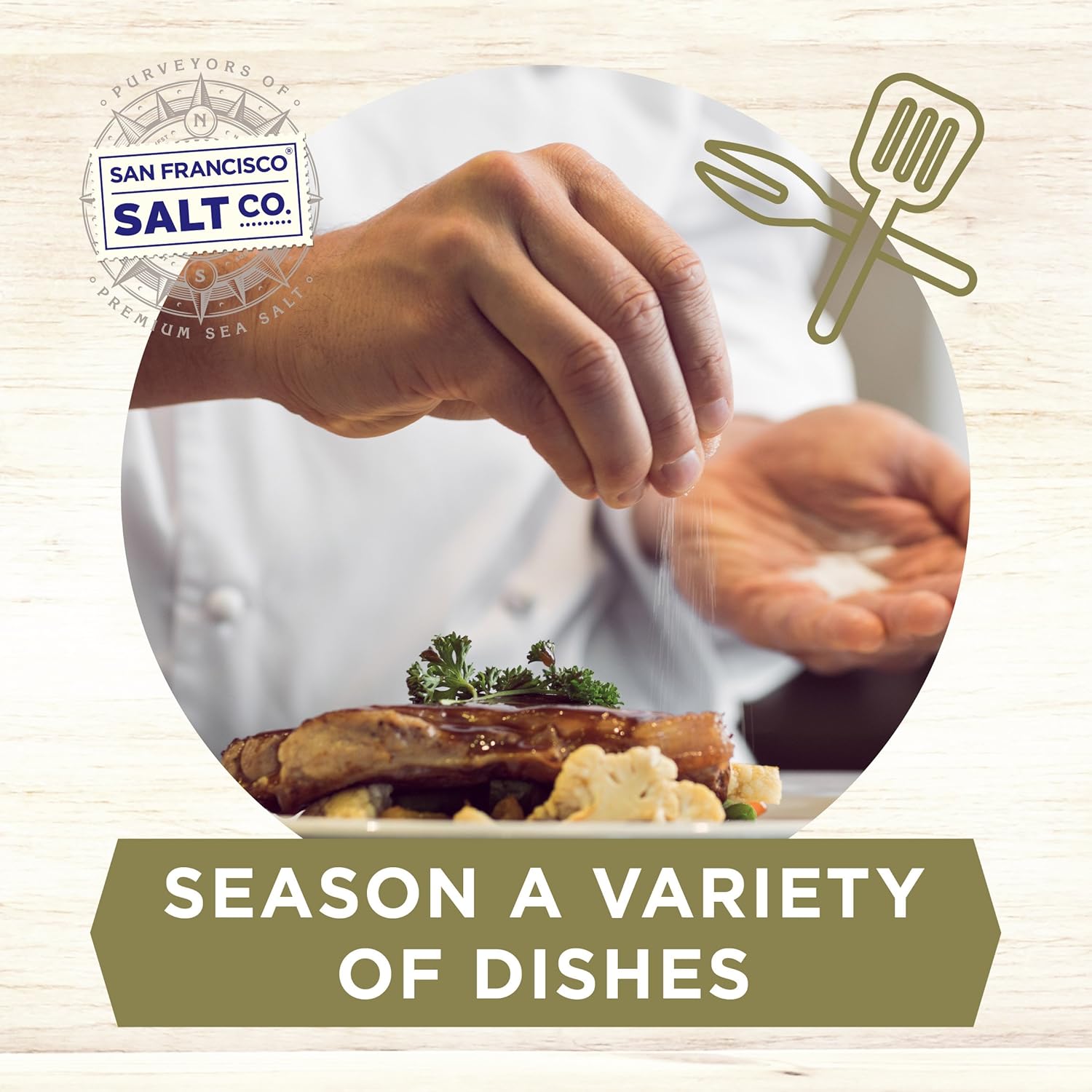 8 Oz. Chef'S Jar - French Grey Sea Salt - Sel Gris By San Francisco Salt Company : Home & Kitchen