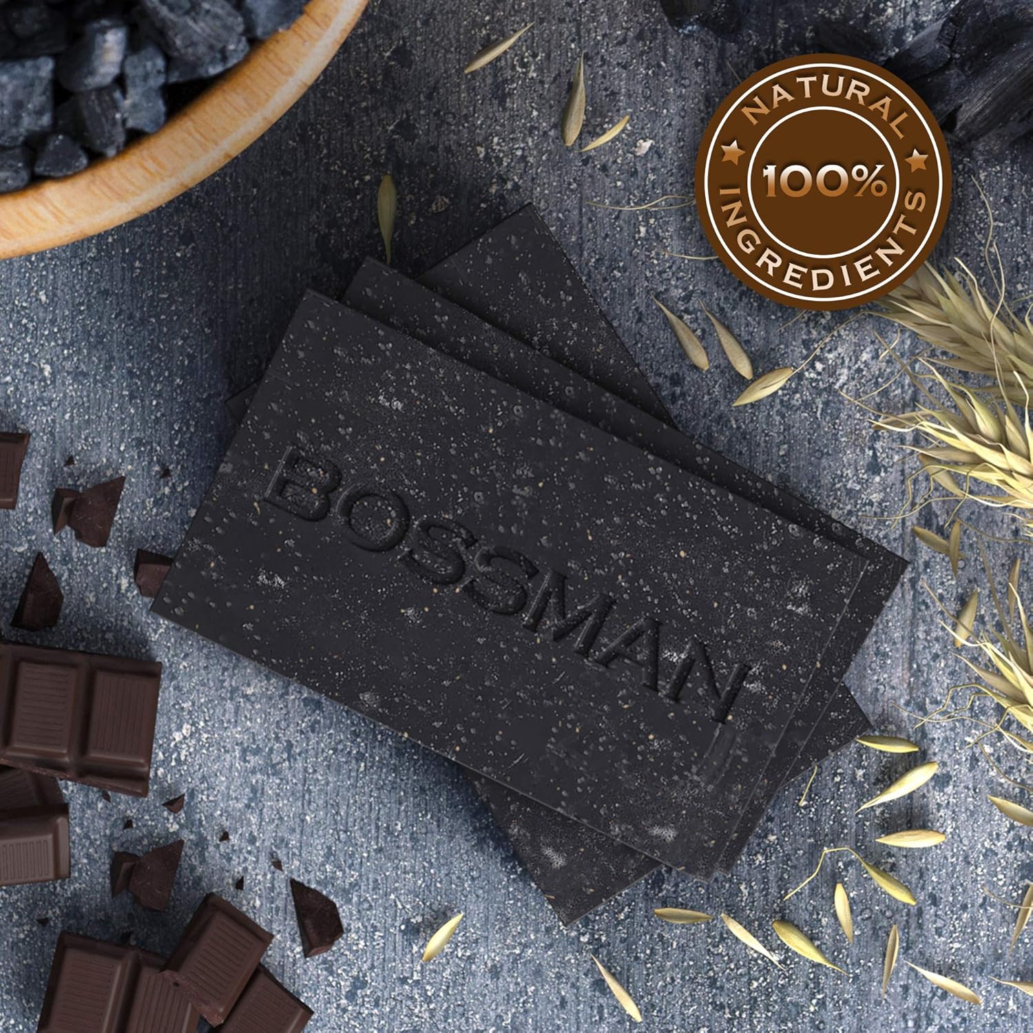 Bossman Men'S 4-In-1 Bar Soap For Men (4 Oz) – Beard Wash, Shampoo, Body Wash & Conditioner : Beauty & Personal Care