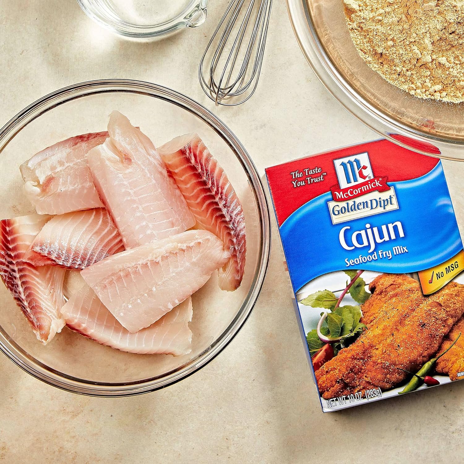 McCormick Golden Dipt Cajun Seafood Fry Mix, 10 oz (Pack of 8) : Grocery & Gourmet Food