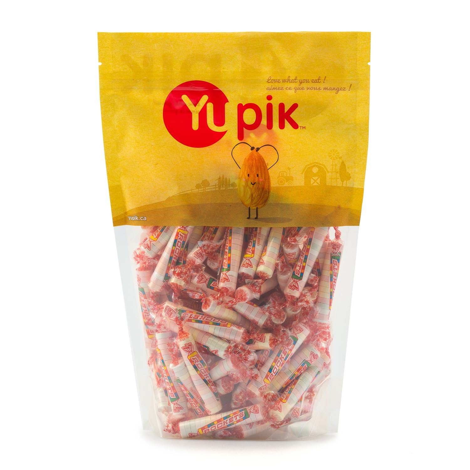 Yupik Classic Rockets, Wrapped, Pressed Candy, 2.2 lb