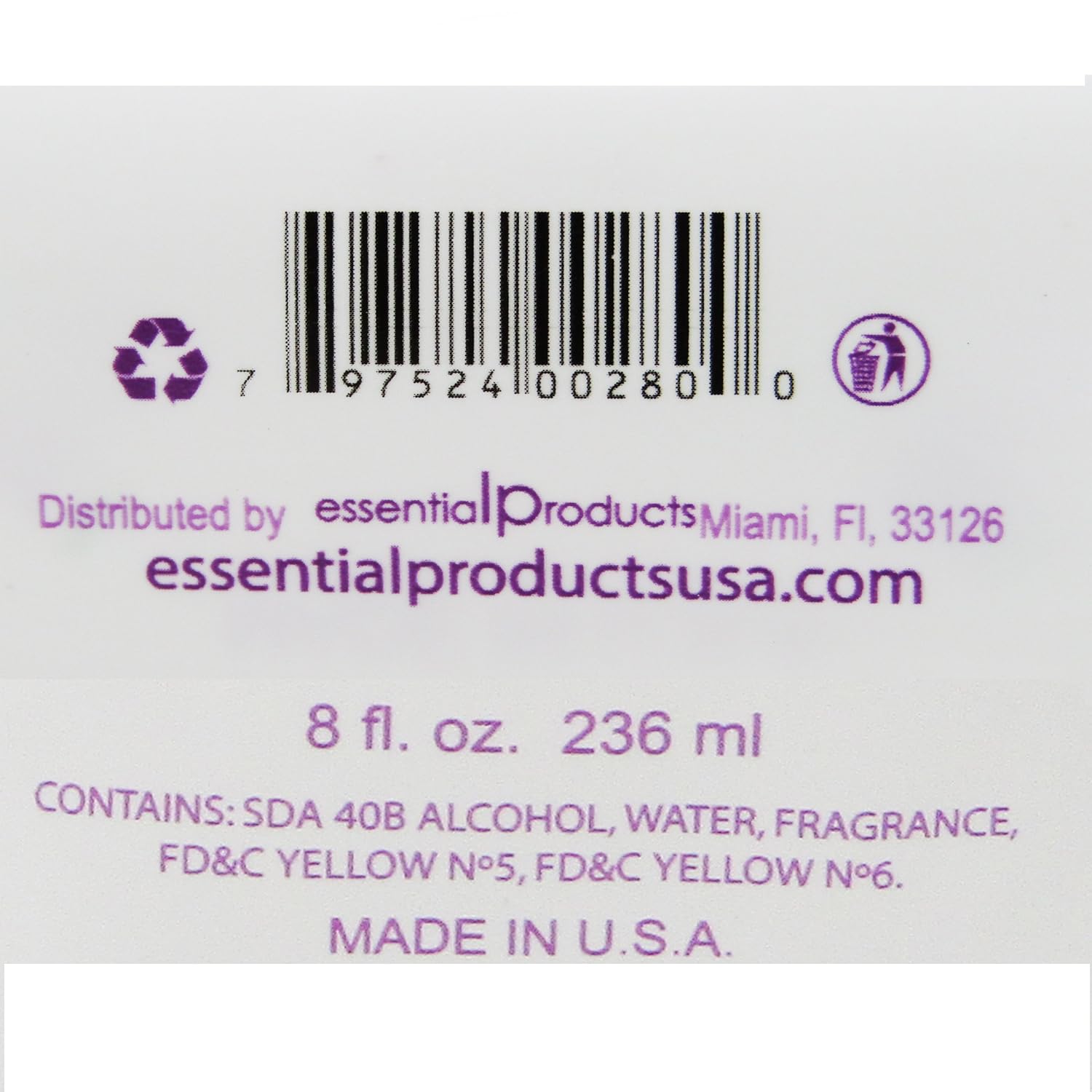 Elp Essential Corlys Baby Cologne 8Oz. Violets Cologne A Cuban Delight : Baby Care Products : Beauty & Personal Care
