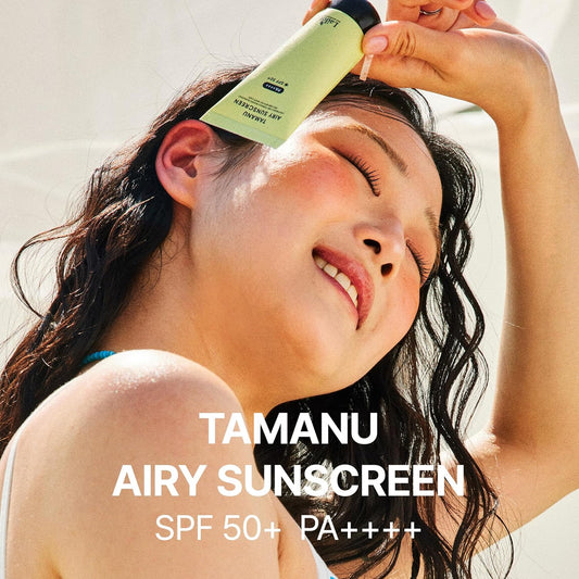 La'Dor Tamanu Airy Sunscreen Daily Uv Defense Invisible Lightweight Airy Fit Finish No White Cast Non-Greasy Non-Oily Hydrating Spf 50+ Pa++++ Sun Protection Care Korean Skincare