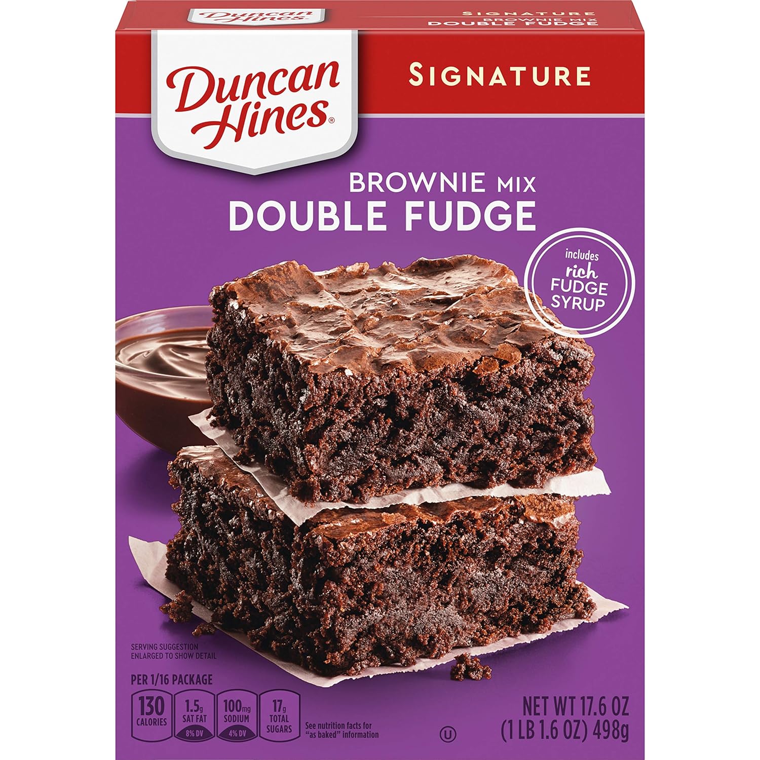 Duncan Hines Signature Double Fudge Brownie Mix, 17.6 oz