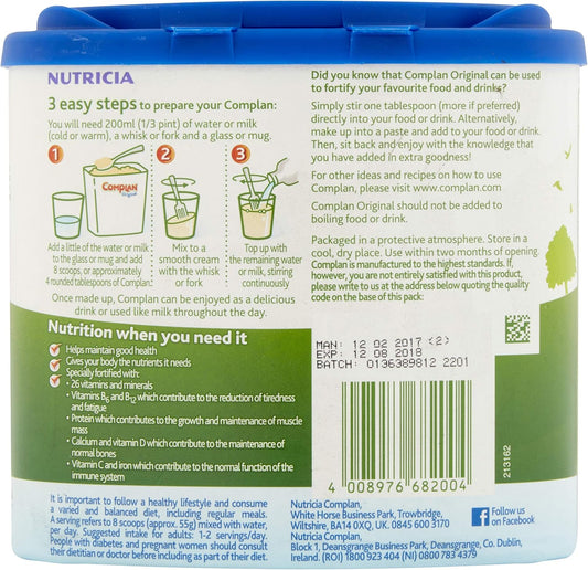 Complan Original Nutritional Drink Tub, 425 G (Pack Of 6)