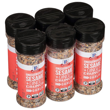 McCormick Sesame and Ginger Crunch with Garlic All Purpose Seasoning, 4.77 oz (Pack of 6)