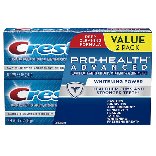 Crest Pro-Health Advanced Whitening Power Toothpaste, Twin Pack