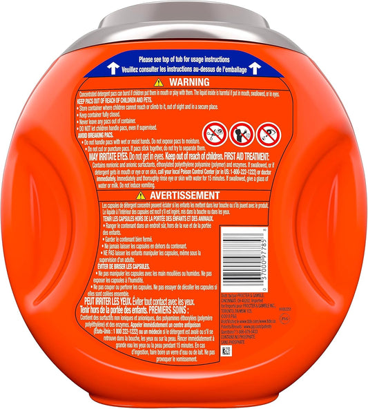 Tide Pods Plus Downy 4 In 1 He Turbo Laundry Detergent Soap Pods, April Fresh Scent, 61 Count Tub - Packaging May Vary