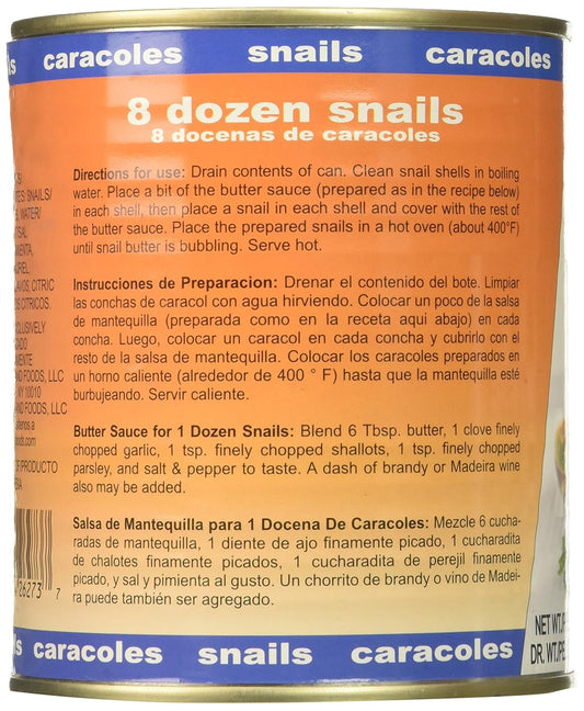 Roland Foods Consul Very Large Escargot Snails, 28 Ounce Can, Pack Of 2