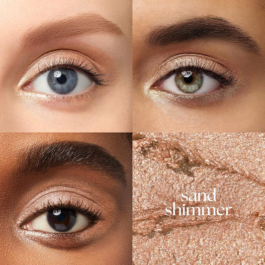 Julep Eyeshadow 101 Cream-To-Powder Waterproof Shadow Stick – Sand Shimmer – Long-Lasting, Crease-Proof, Champagne Toned Shimmer Cream Eyeshadow With Built-In Smudger