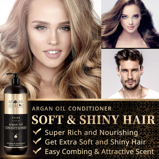 Conditioner In Professional Quality 33.8 Fl Oz - Highly Nourishing With Argan Oil For Smoothness And Shine