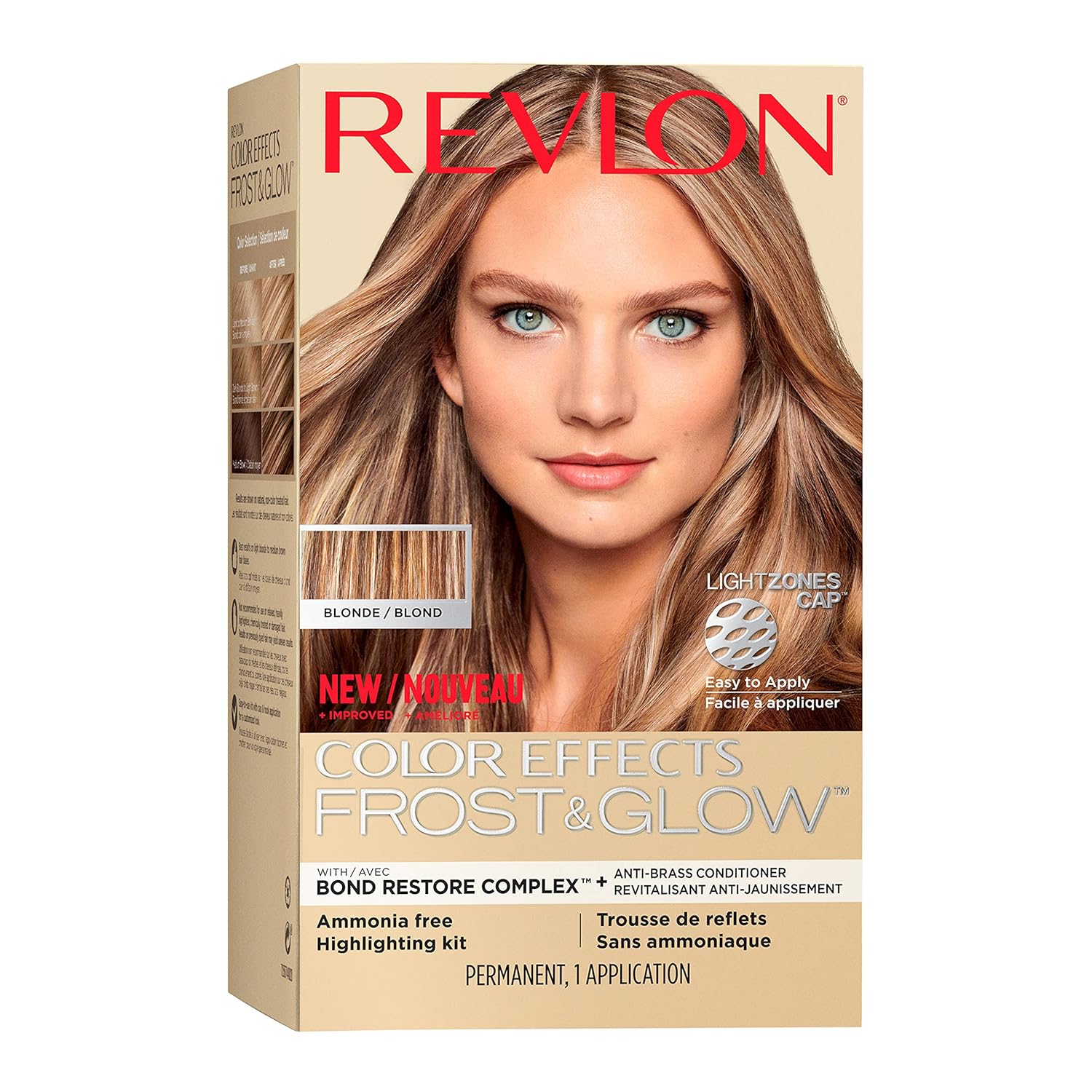 Revlon Permanent Hair Color, Permanent Hair Dye, Color Effects Highlighting Kit, Ammonia Free & Paraben Free, 20 Blonde, 8 Oz, (Pack Of 1)