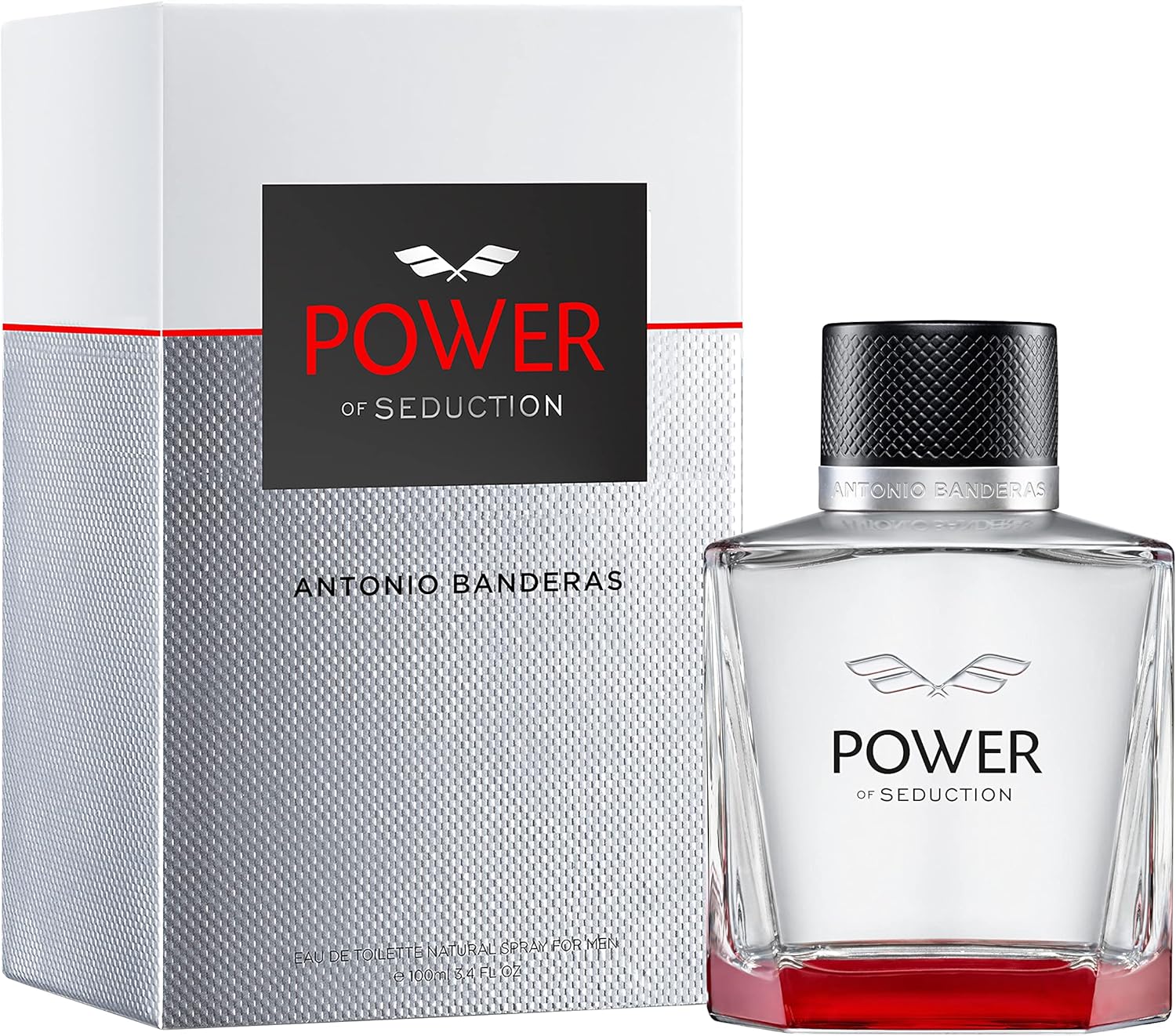 Banderas Perfumes - Power Of Seduction - Eau De Toilette Spray For Men - Long Lasting - Masculine, Elegant And Sexy Fragance - Lavender, Apple And Woody Notes - Ideal For Day Wear - 100 Ml