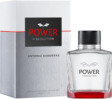 Banderas Perfumes - Power Of Seduction - Eau De Toilette Spray For Men - Long Lasting - Masculine, Elegant And Sexy Fragance - Lavender, Apple And Woody Notes - Ideal For Day Wear - 100 Ml