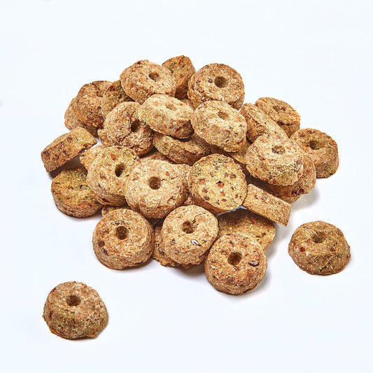 Kaytee Timothy Biscuits Baked Treat With Apple For Rabbits, Guinea Pigs, Chinchillas, Hamsters, Gerbils, And Mice, 10 Oz