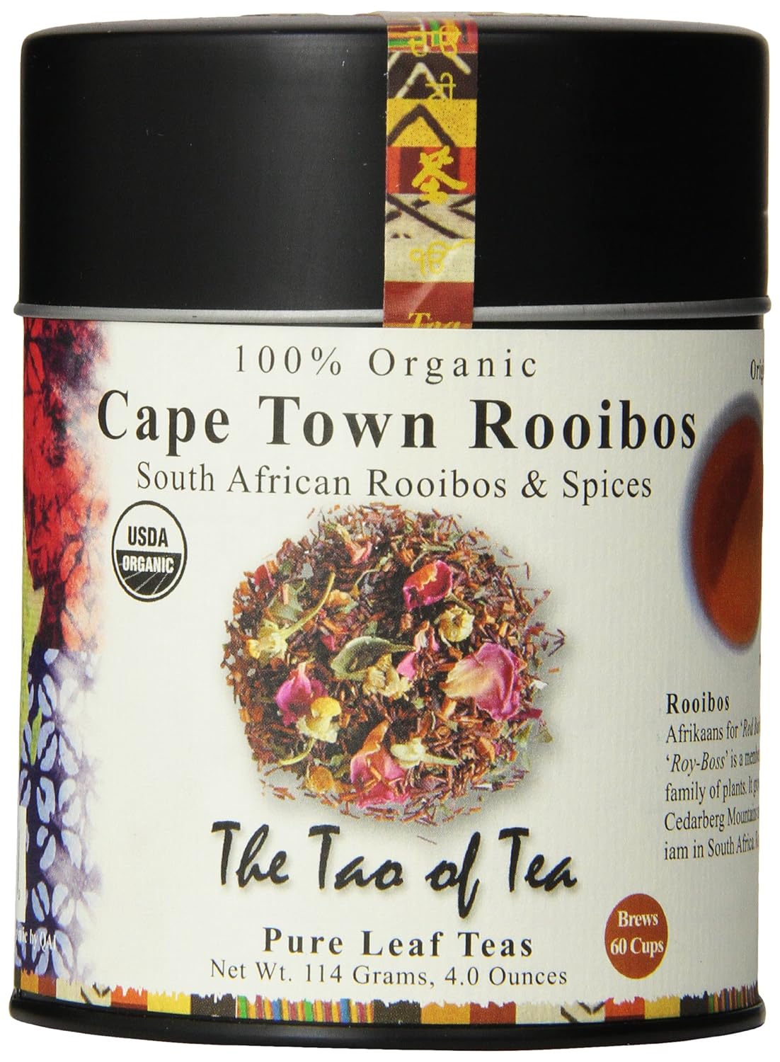 The Tao Of Tea, Cape Town Rooibos Tea, Loose Leaf, 4 Ounce Tin