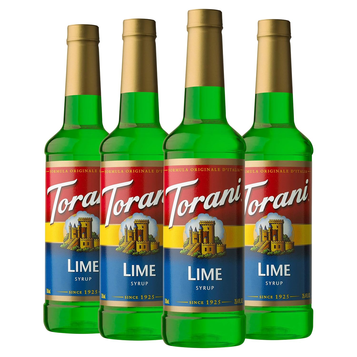 Torani Syrup, Lime, 25.4 Ounces (Pack Of 4)