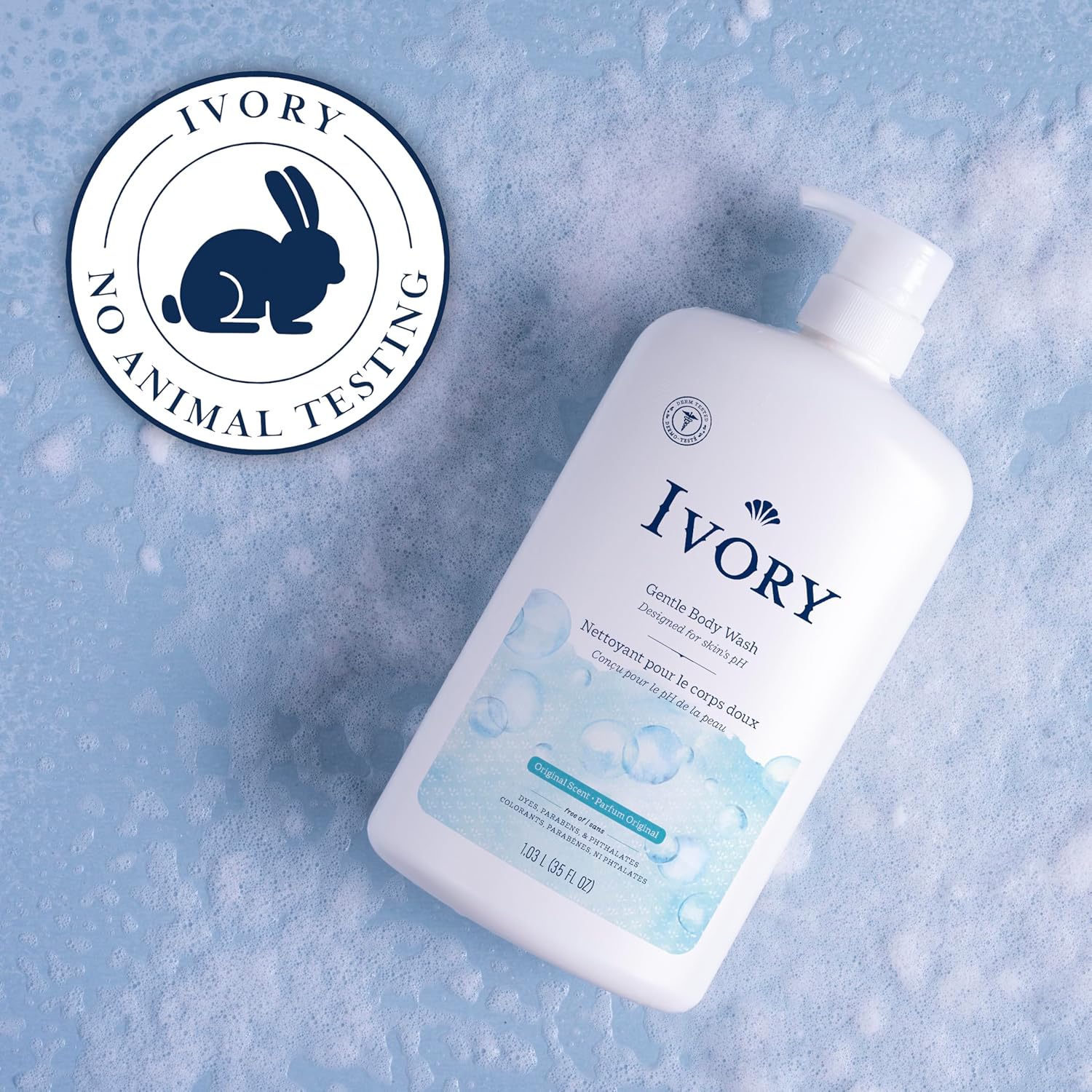 Ivory Gentle Body Wash, Designed For The Whole Family, Free Of Dyes Heavy Perfumes Parabens Phthalates & Silicones, Aloe Scent, 35 Oz : Beauty & Personal Care