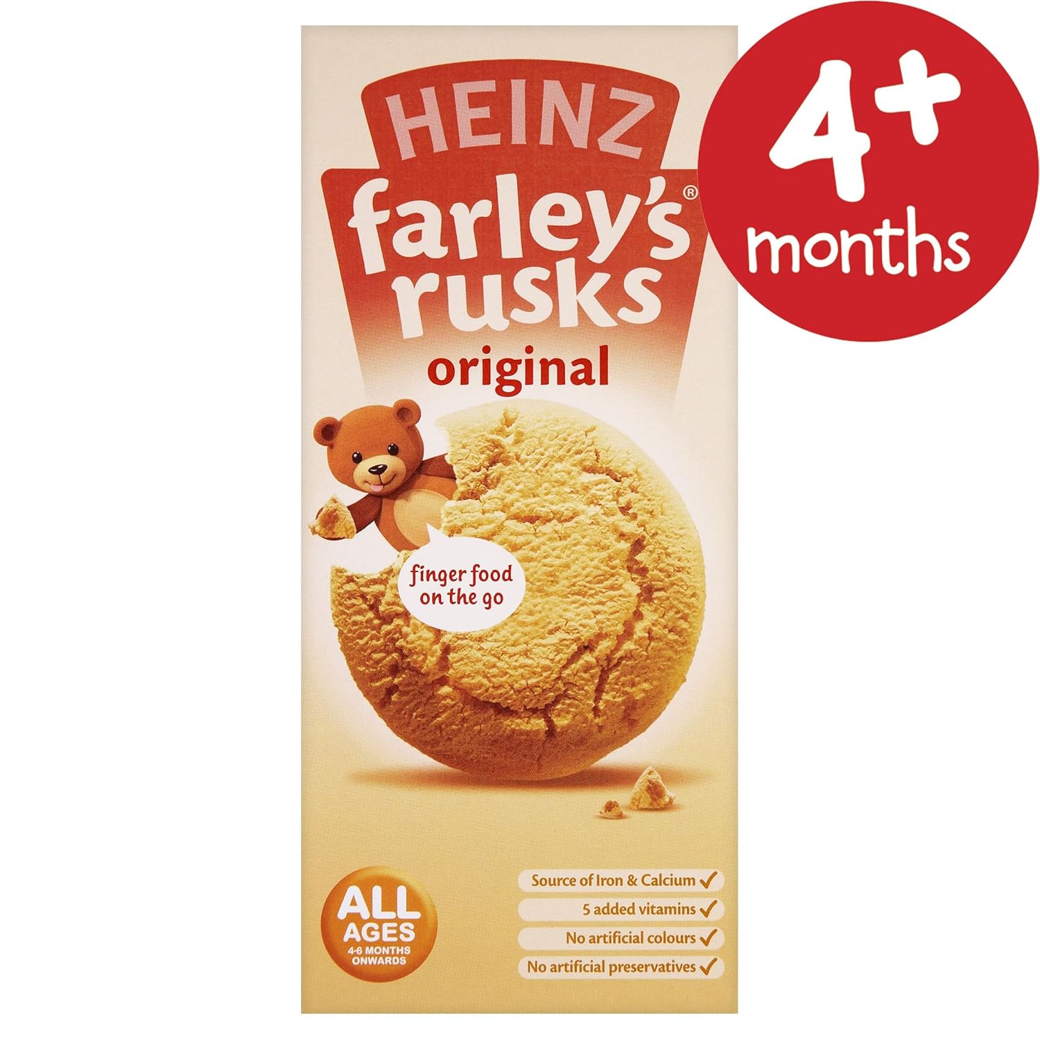 Heinz Farley Rusks, Biscuits For Baby'S & Toddlers, 5.3-Ounce Boxes (Pack Of 6)