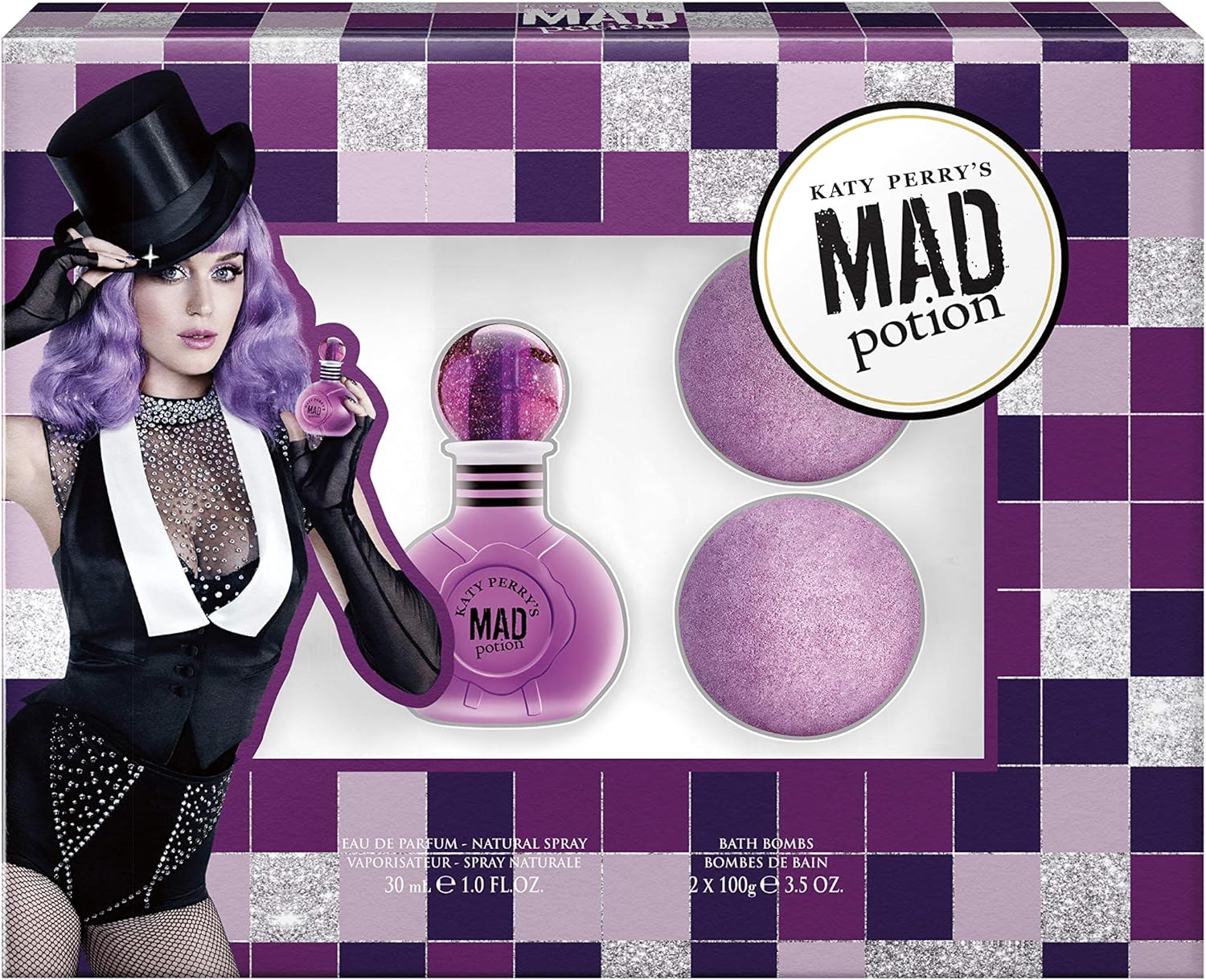 Katy Perry Mad Potion Eau De Parfum 30Ml & 2 X 100G Bath Bomb Gift Set