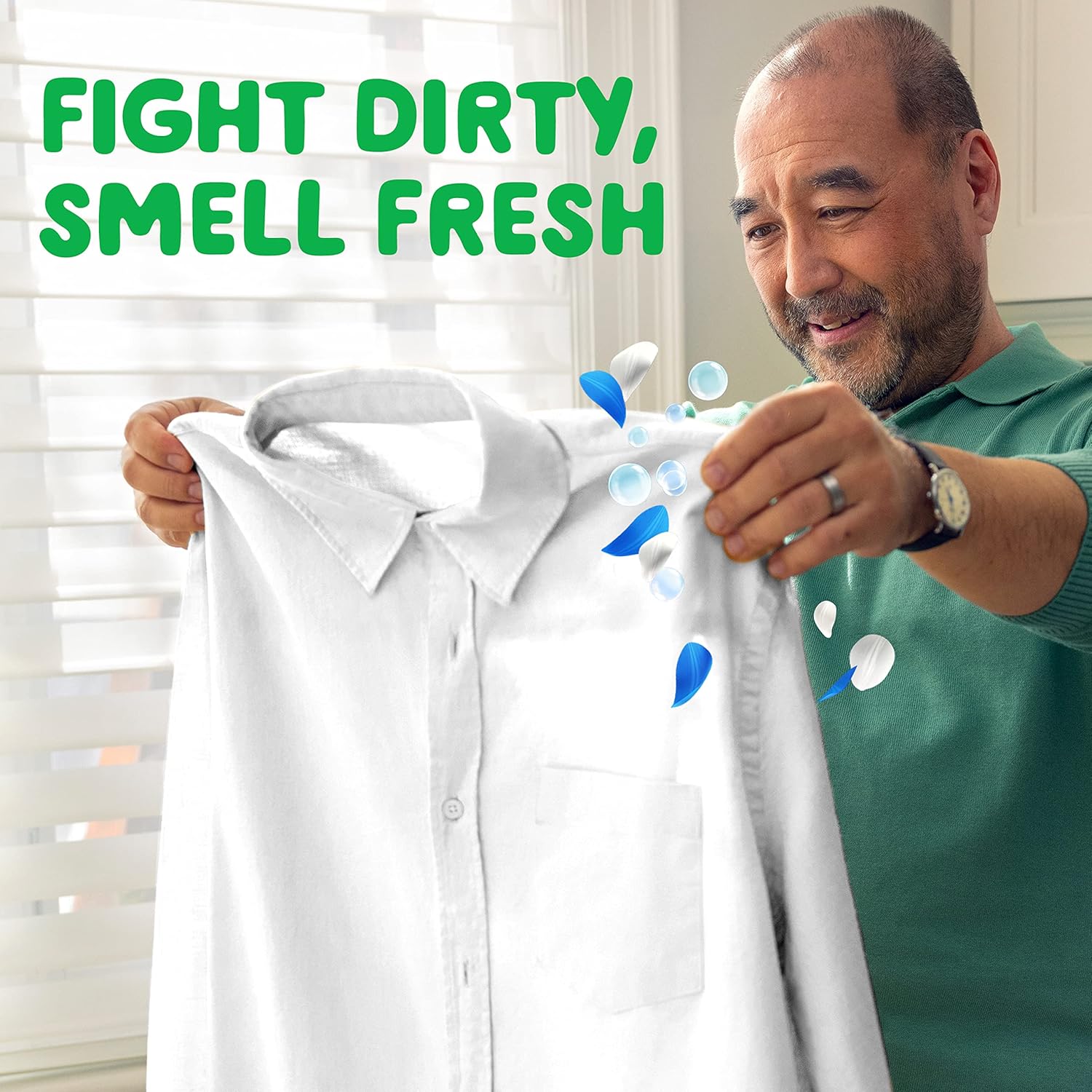Gain Ultra Oxi Liquid Laundry Detergent, 128 Loads, 184 Fl Oz, Waterfall Delight Scent, 2-In-1, He Compatible