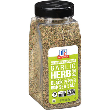 McCormick Garlic, Herb and Black Pepper and Sea Salt All Purpose Seasoning, 13.25 oz