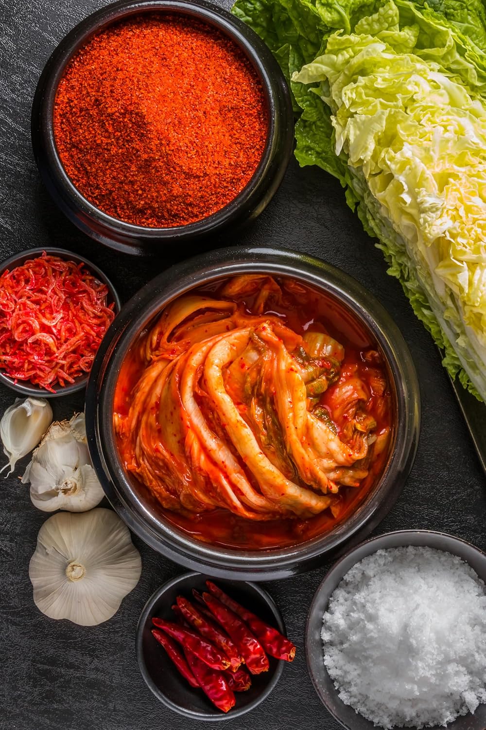The Cultured Food Company Traditional Kimchi 1Kg – Authentic Korean Fermented Cabbage With Radishes & Fish Sauce – Probiotic Rich – Perfect For Ramen, Noodles & Kimchi Dishes – Unpasteurised