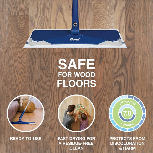 Bona® Disposable Wet Cleaning Pads for Hardwood Floors, Lavender Scent