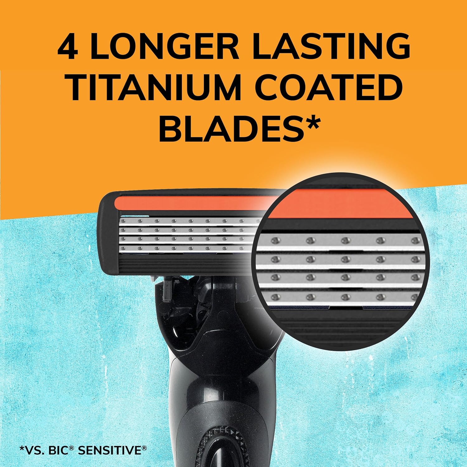 BIC Flex 4 Refillable Razors for Men, Long-Lasting 4 Blade Razors for Sensitive Skin, 1 Handle and 4 Cartridges, 5 Piece Shaving Kit : Beauty & Personal Care