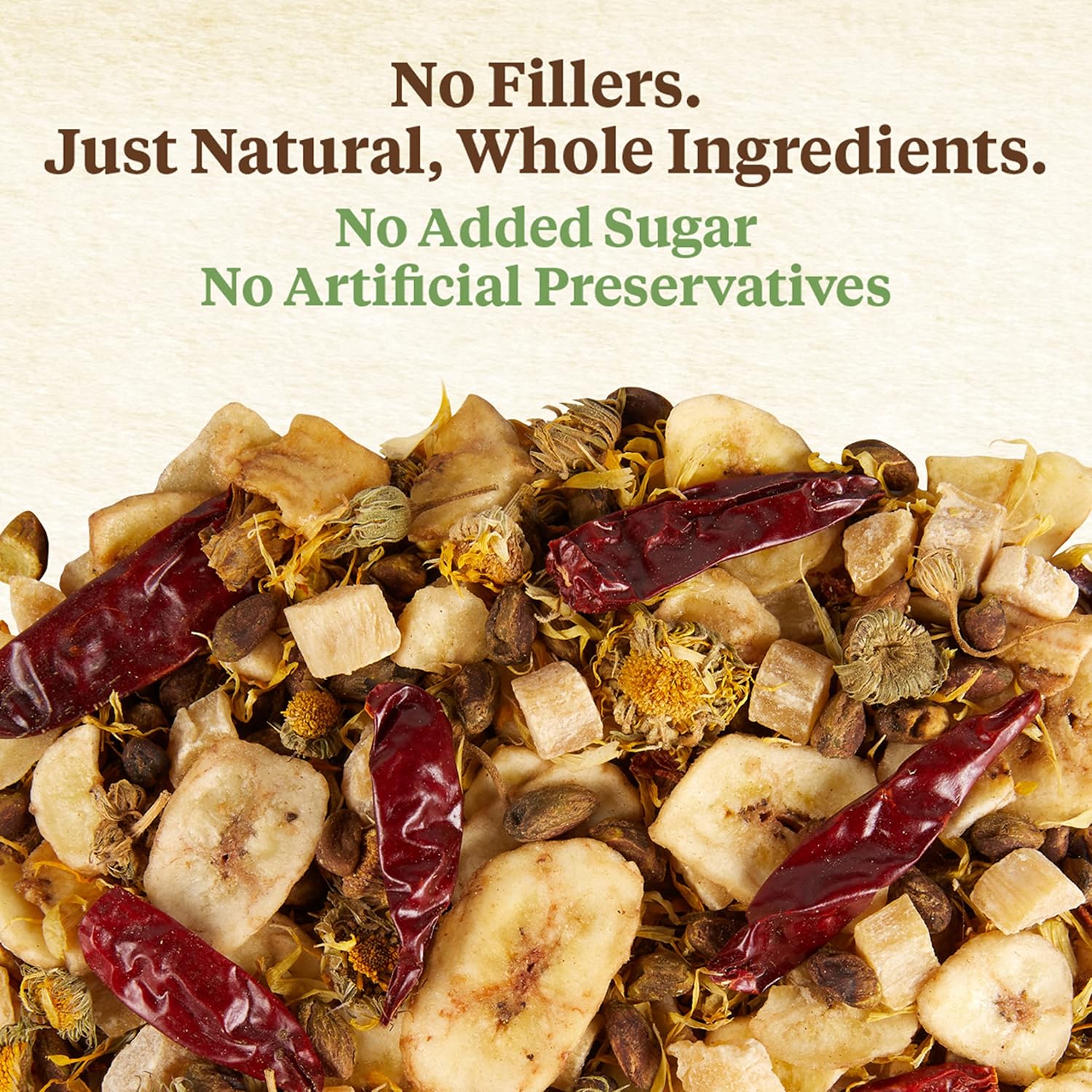 Kaytee Food From The Wild Natural Pet Bird Snack Food Treats For Conures, Pionus, Amazon Parrots, African Greys, Eclectus, Macaws, and Cockatoos, 3 oz. : Pet Supplies