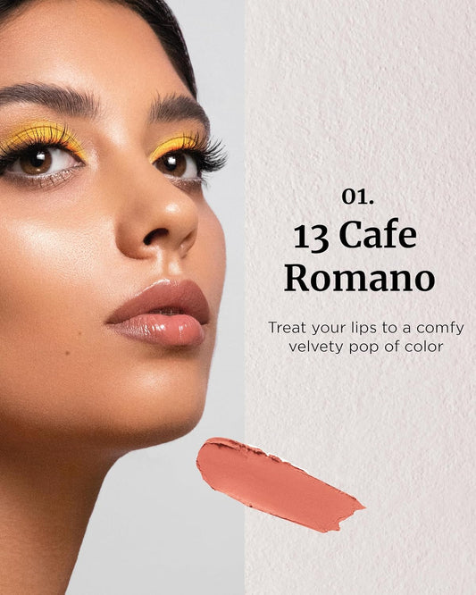 Vdl Valentines Day Gifts Lip Stain Comfort Slip Lipstick 13, Cafe Romano - Lightweight, Matte, Smooth Lipstick For Effortless Comfort. Vibrant And Long-Lasting Lip Color (0.09 Oz) | Korean Makeup