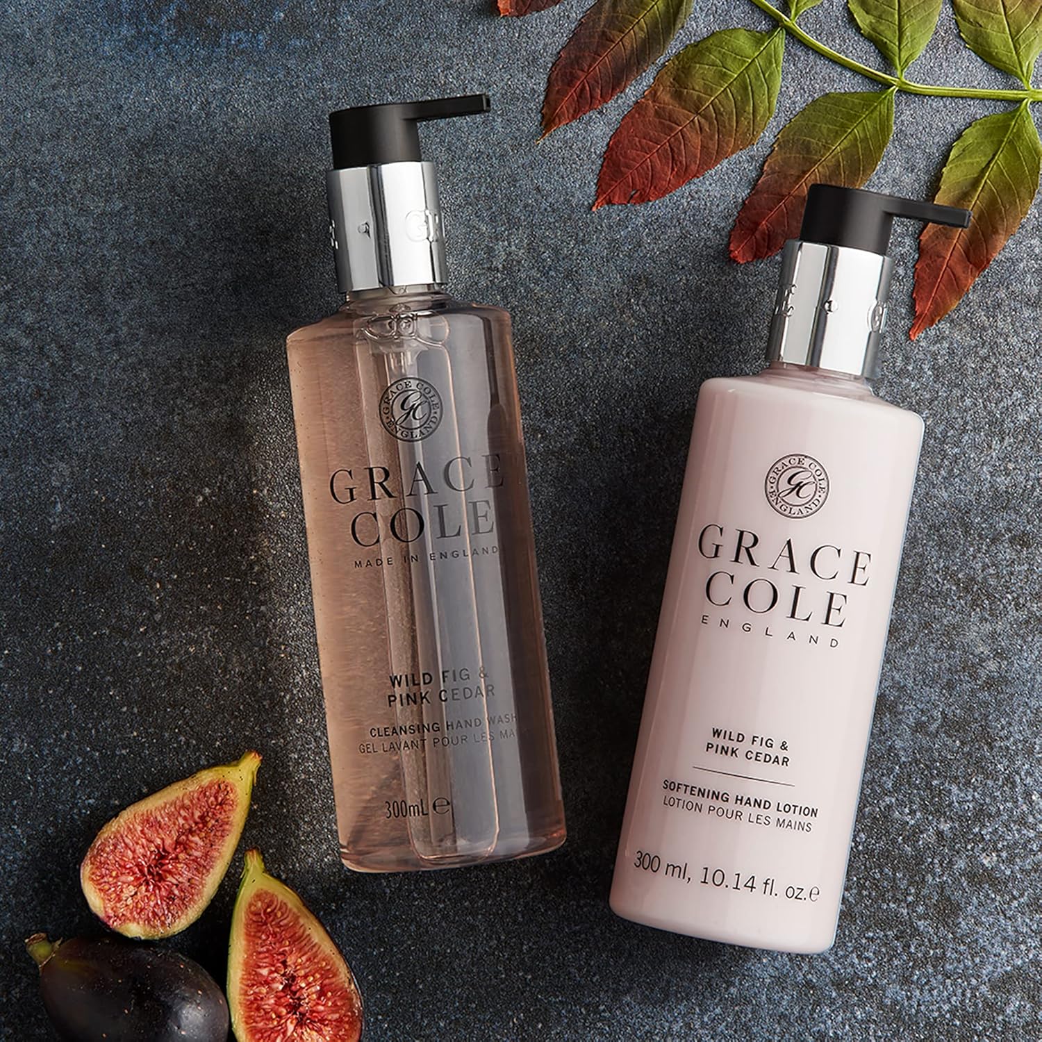 Grace Cole Bath & Shower Gel Wild Fig & Pink Cedar Fragrance 300ml - Essential Oils - Vegan Friendly & Cruelty Free Shower Gel, No SLS or Parabens - Made In England : Amazon.co.uk: Beauty