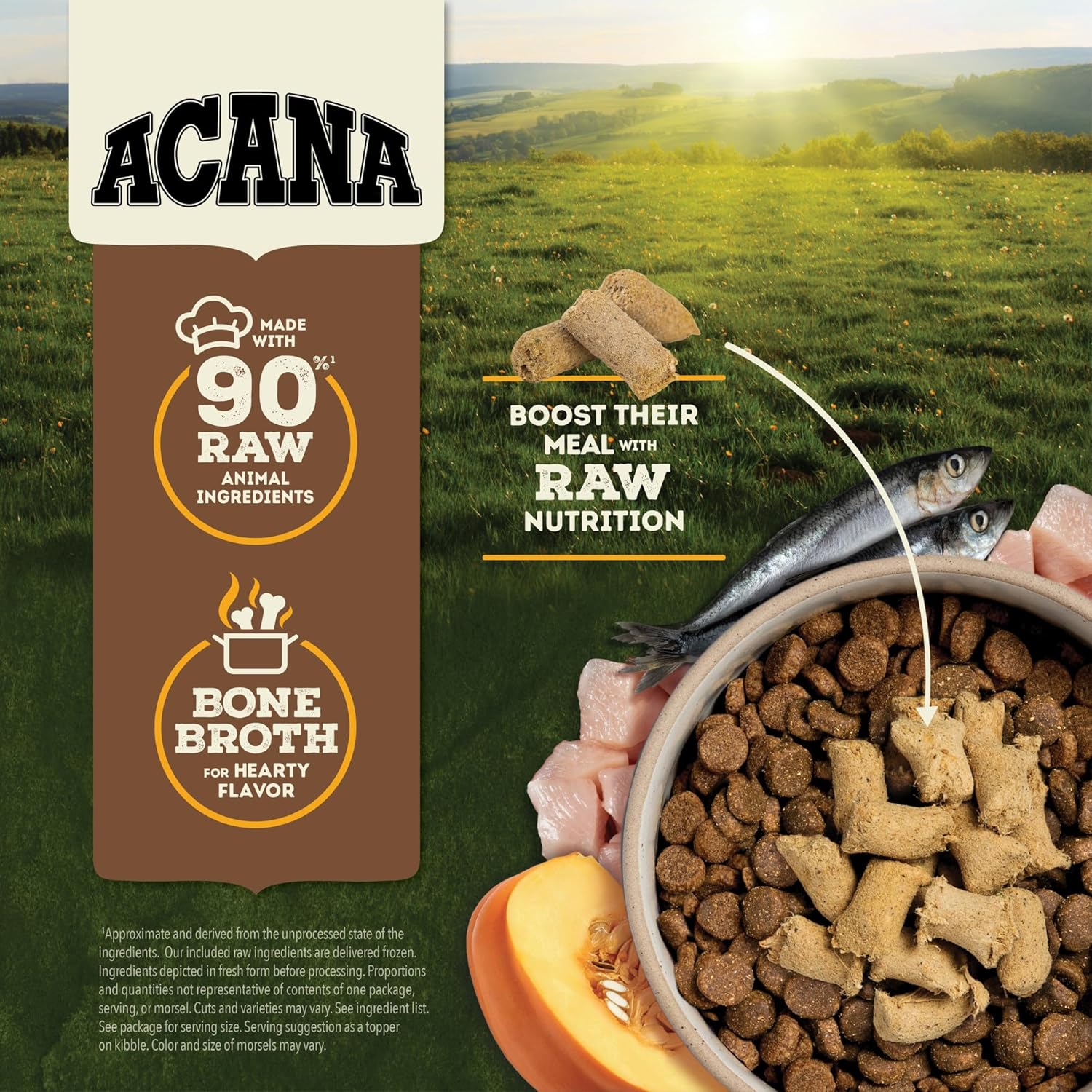 ACANA Freeze Dried Dog Food Meal & Topper, Grain Free High Protein Free-Run Chicken Recipe, 8oz