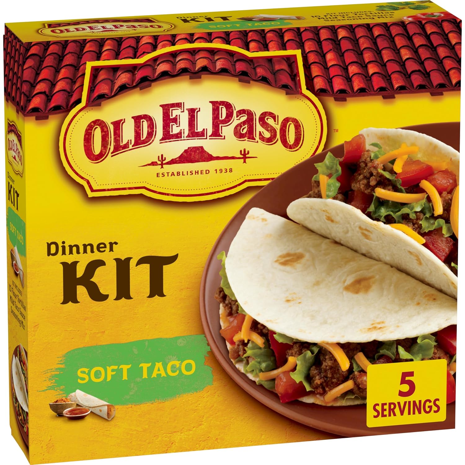 Old El Paso Soft Taco Dinner Kit, 12.5 oz