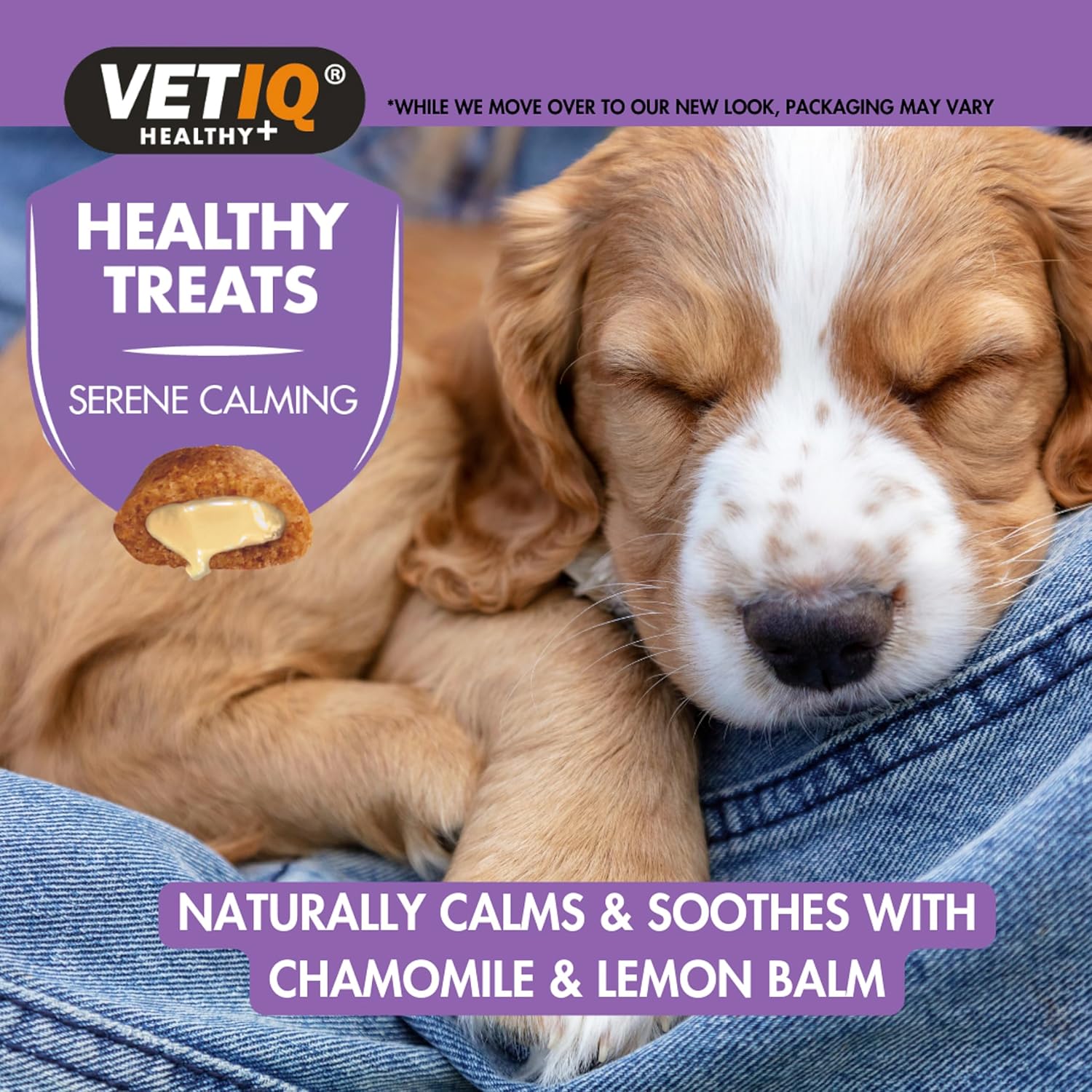 VETIQ Healthy Treats Serene Calming For Small Dogs & Puppies, Tasty Treats to Help Naturally Calm, Soothe & Relax Dogs at Bedtime, 50 g (Pack of 6) :Pet Supplies