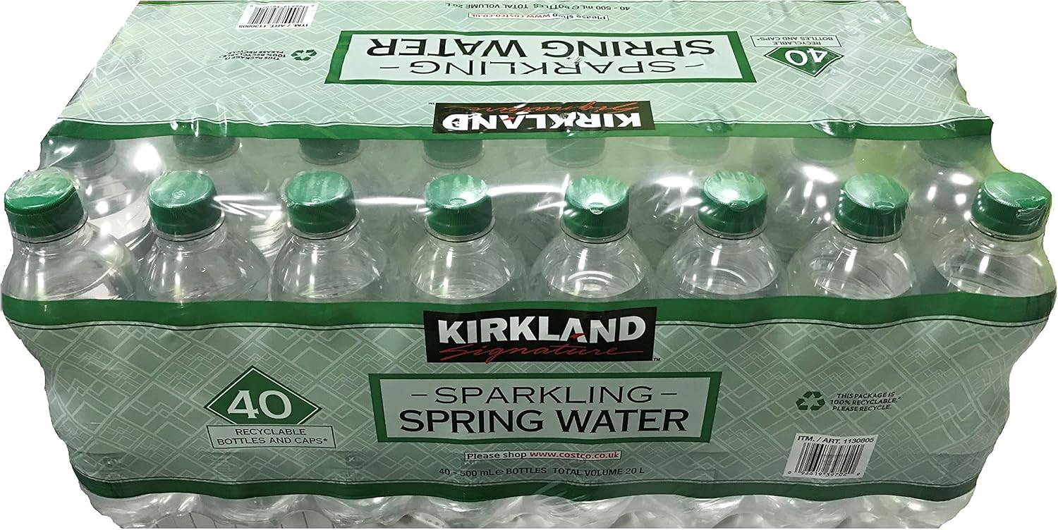 Kirkland Signature Sparkling Spring Water 500Ml 40 Bottles