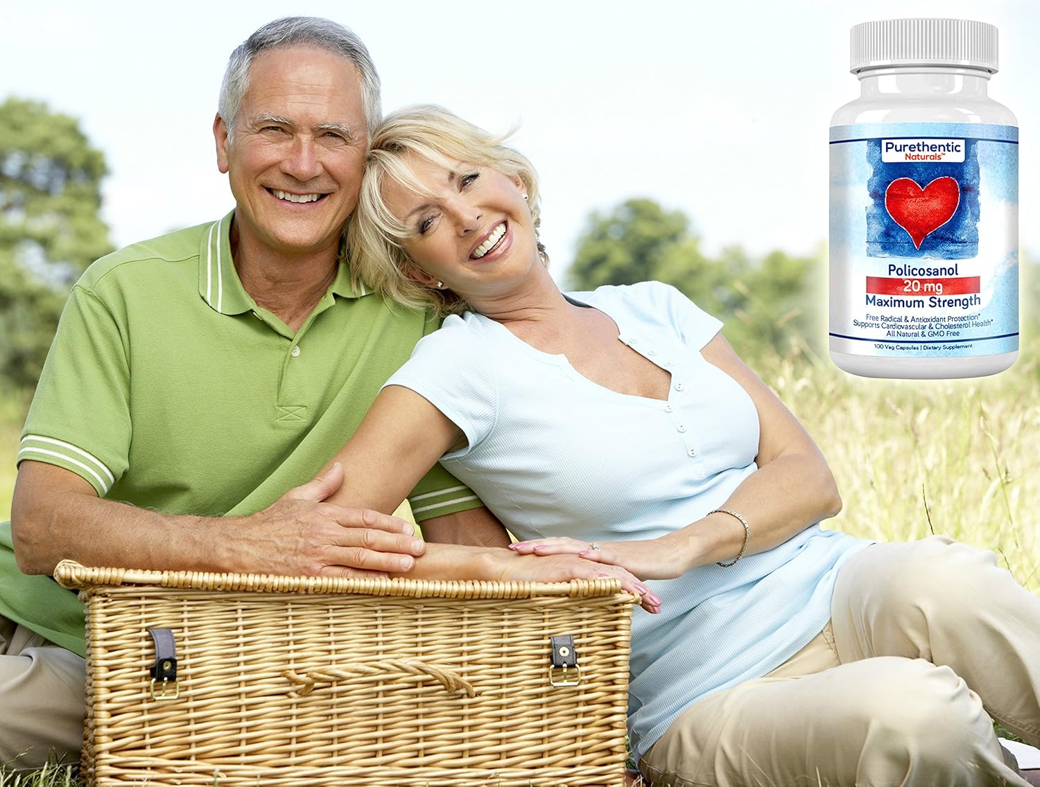 Buy Purethentic Naturals Policosanol 20Mg | Supports Cardiovascular & Cholesterol Health* | Free Radical & Antioxidant Protection* | From Pure Sugar Cane With No Unnecessary Fillers | 100 Veg Capsules On  Free Shipping On Qualified Orders
