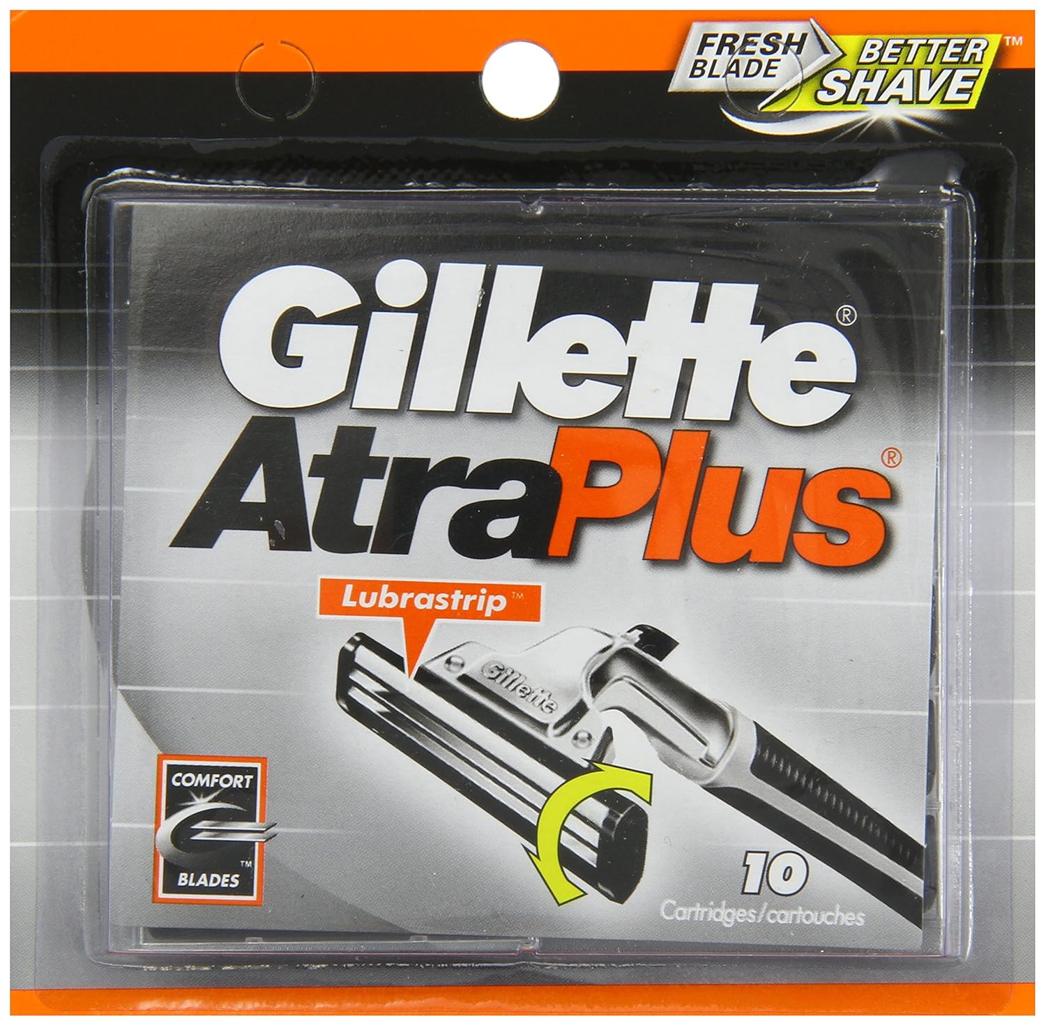 Gillette Altraplus, 10 Count (Pack Of 1), Black