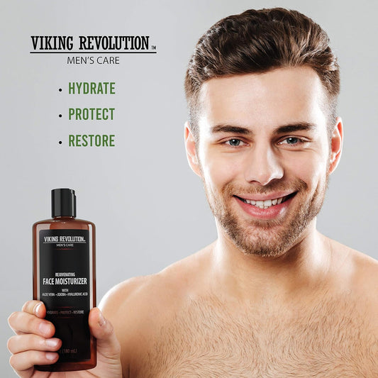 Viking Revolution - Natural Moisturizer Cream For Skincare, Anti Wrinkle & Anti Aging Facial Cream/Lotion, Mens Face Care